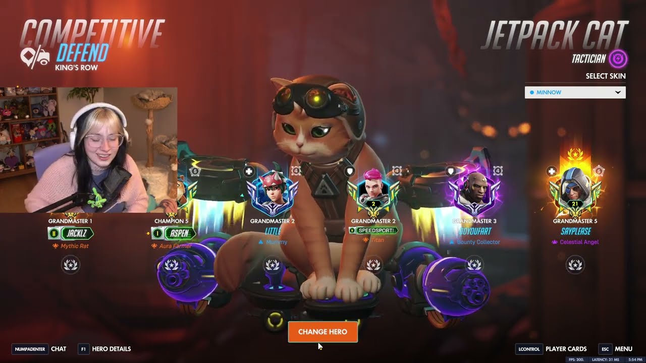 Как выглядит ЧЕМПИОНСКИЙ Кот с реактивным ранцем в Overwatch — геймплей ASPEN в Overwatch