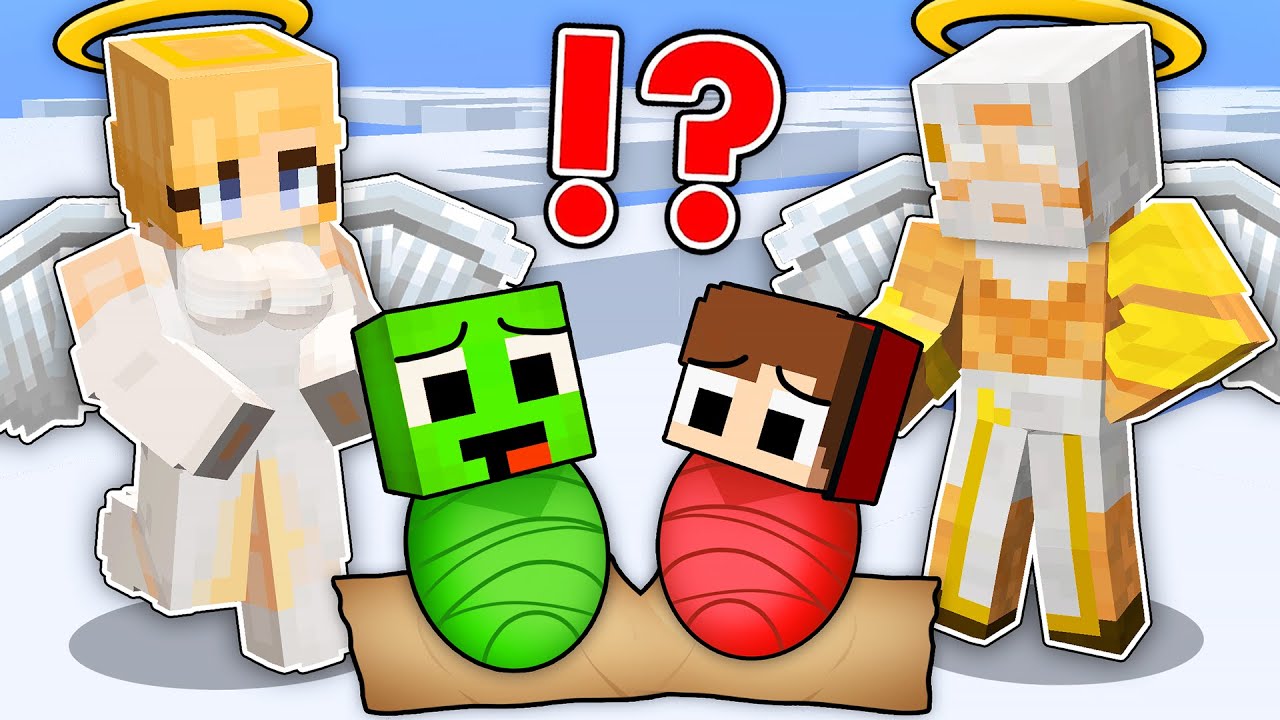 JJ and Mikey Were Adopted by GODS in Minecraft - Maizen