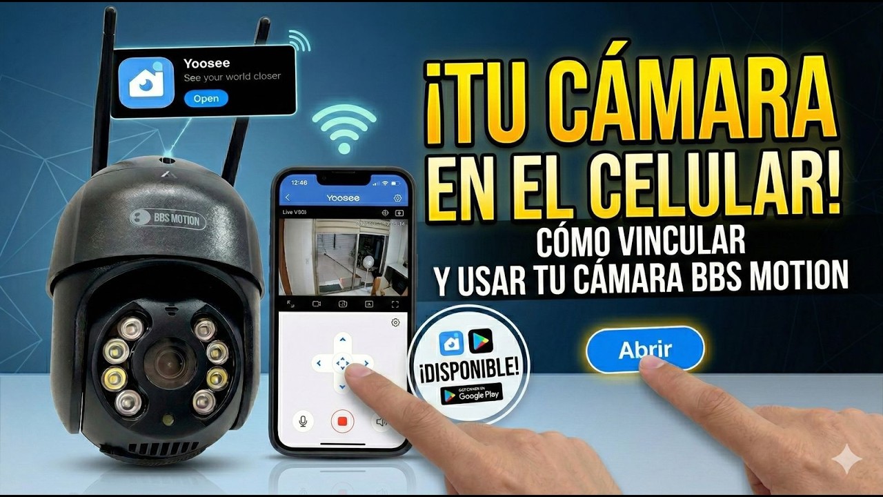TUTORIAL: Cómo vincular cámara BBS MOTION (JT-8276QJ) al celular con la app YOOISE