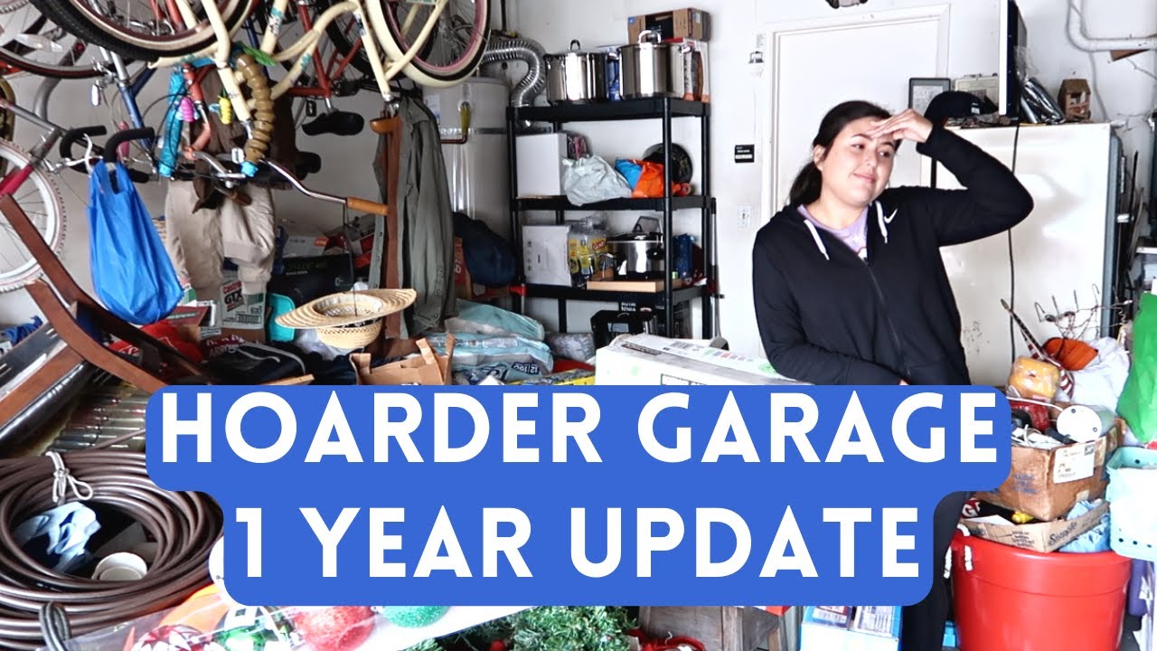 *NEW* HOARDER GARAGE DECLUTTER & ORGANIZATION | One Year Update