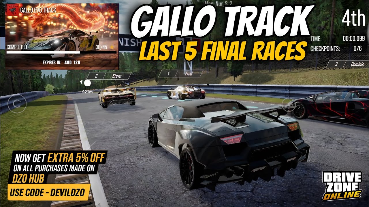 Drive Zone Online: Gallo Evo Track | Final Races Tune & Claiming Rewards !! @DriveZoneOnline 