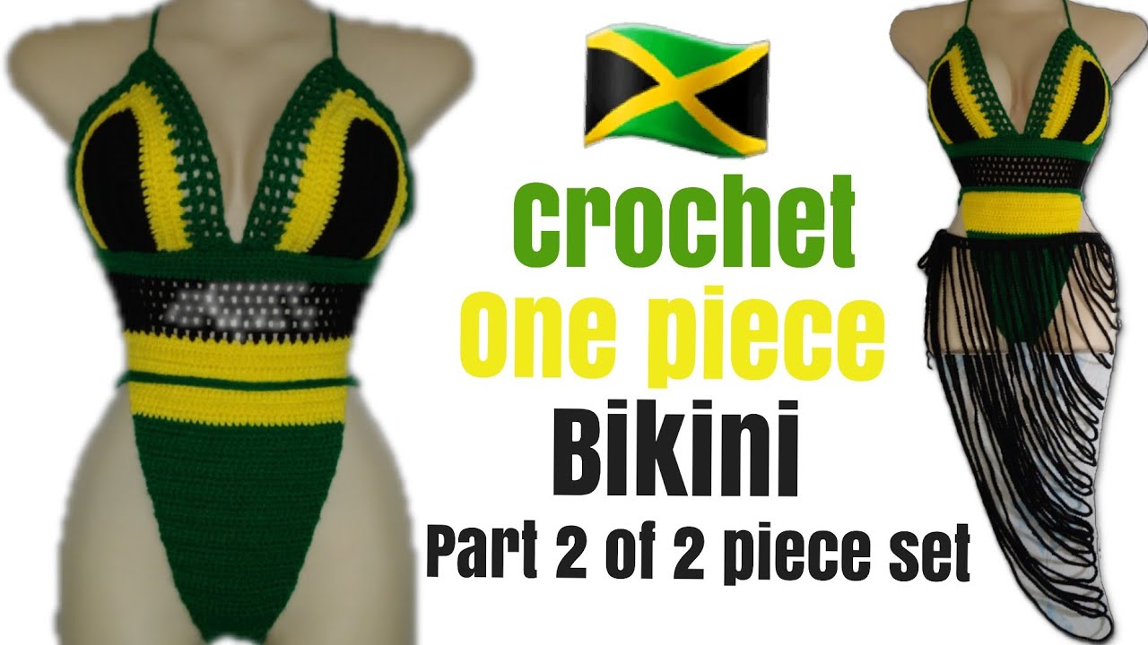 How to Crochet One Piece Bikini/ Part 2 of 2 Piece Set