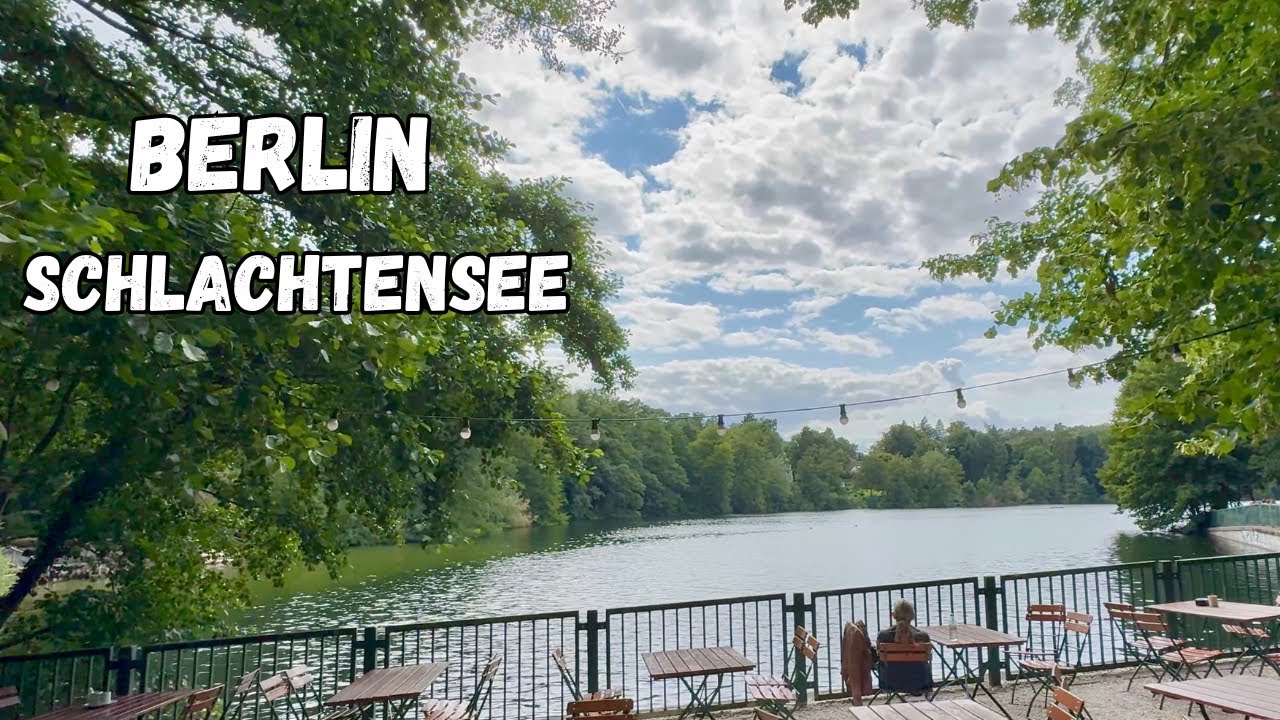 Berlin Lake Walking Tour – Rich Neighborhood Schlachtensee 4K