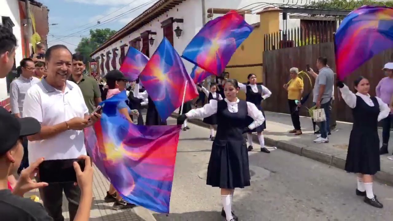 SEMANA SANTA PIEDECUESTA 2023   DOMINGO DE RAMOS BANDA COLEGIO LA PRESENTACIÓN