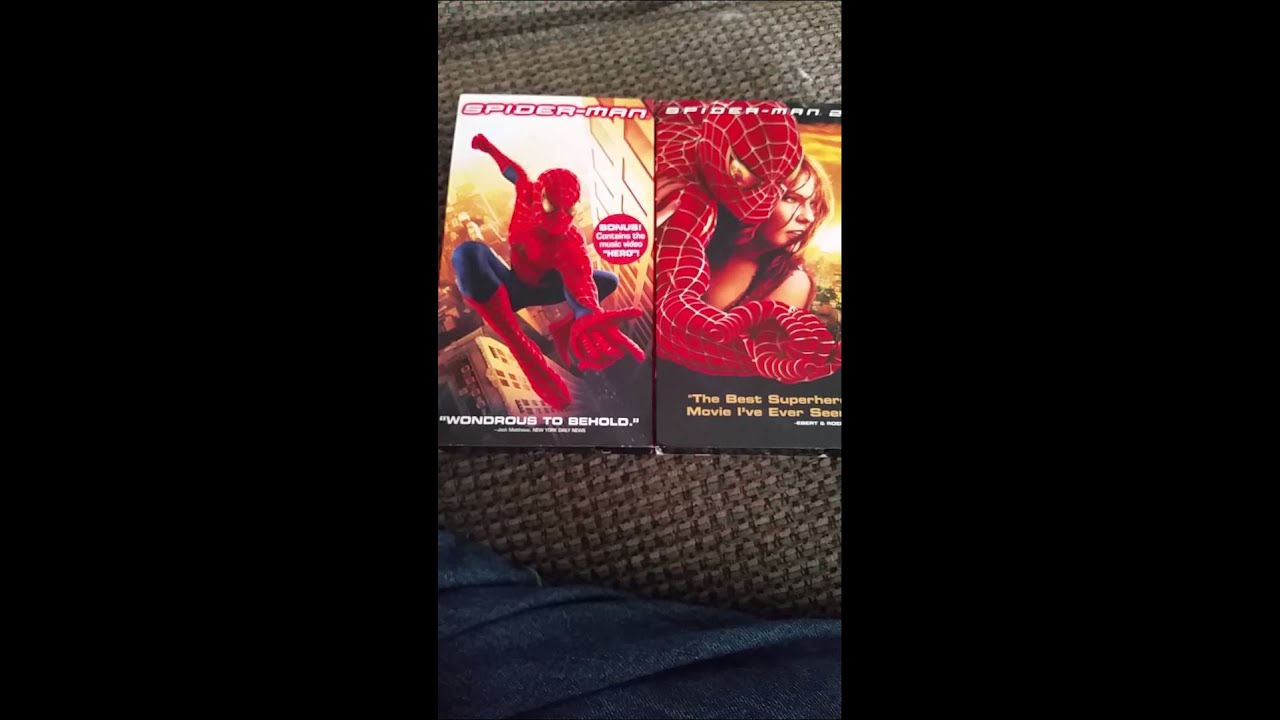 Spiderman 1 & 2 VHS unboxing