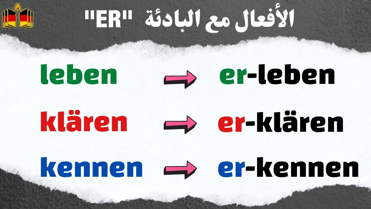 تعلم أهم معاني بادئة الفعل 