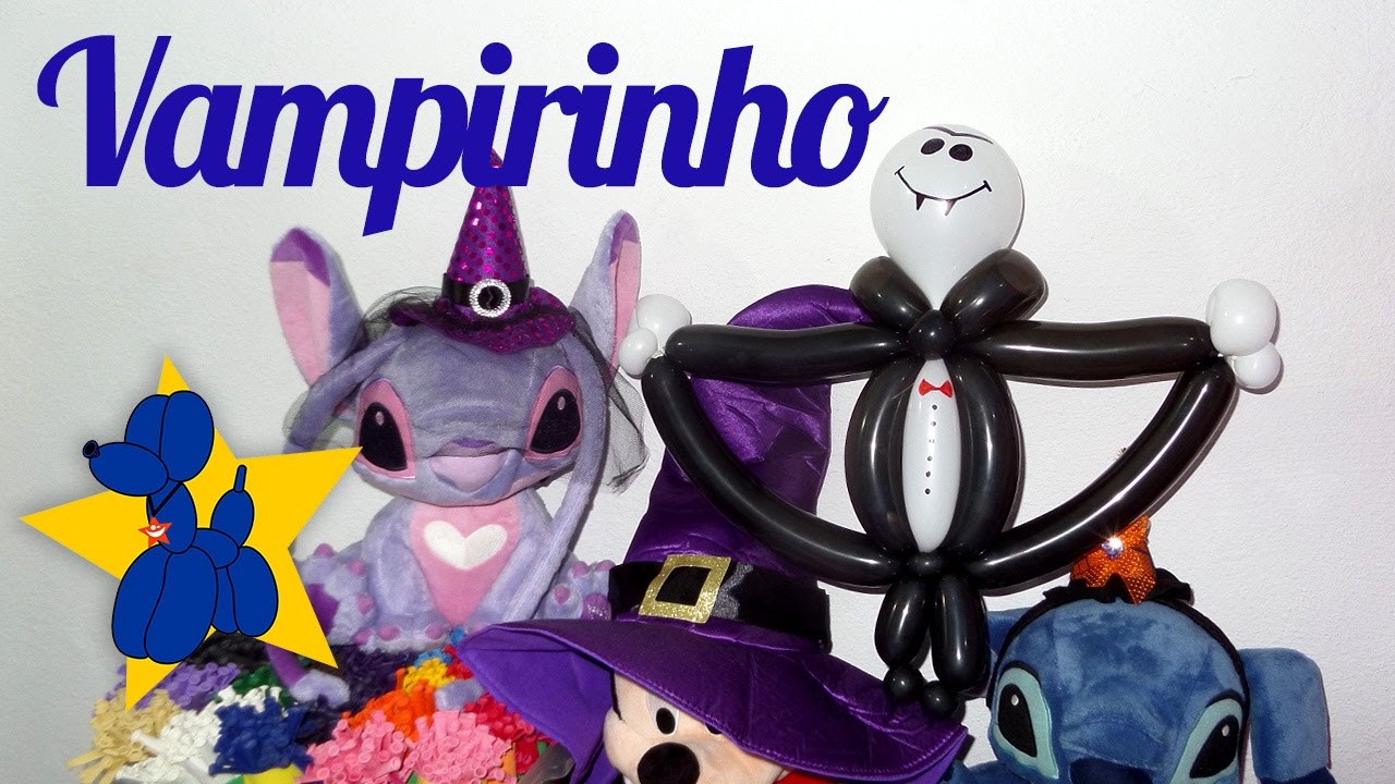 Como fazer um vampiro com balões