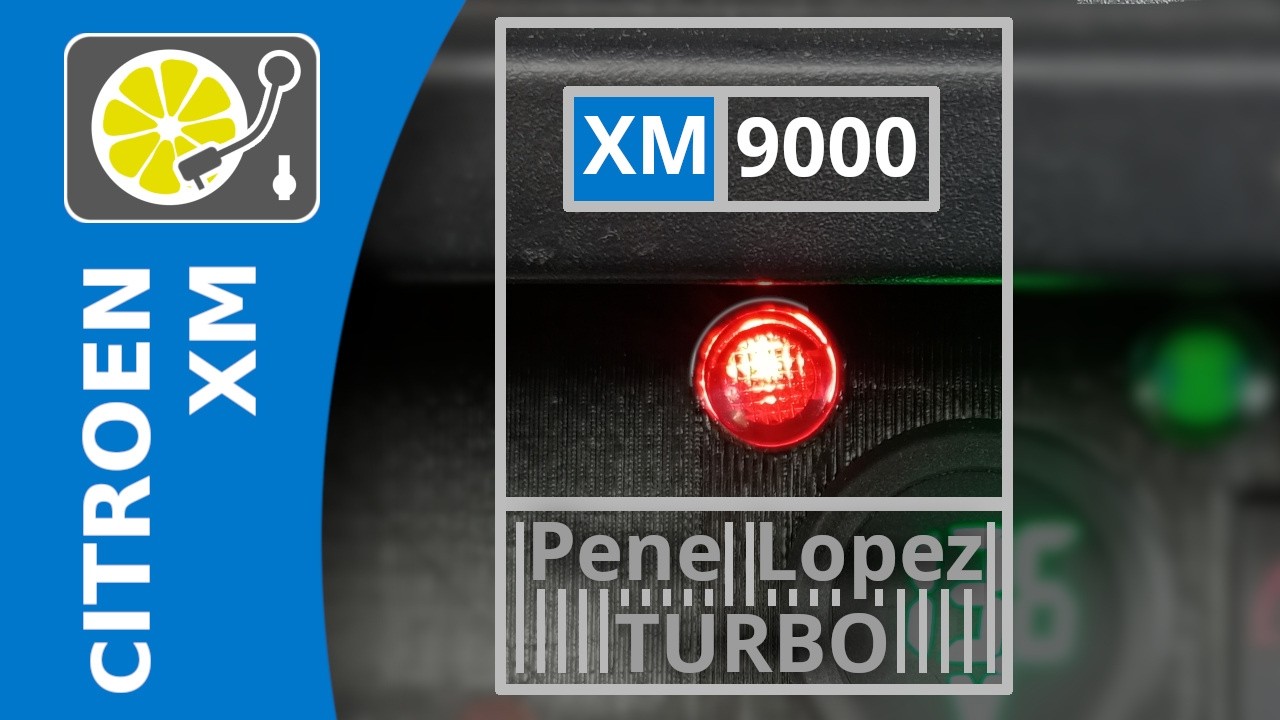 Panel diagnostyczny Citroen XM, zawieszenie, ciśnienie turbo, napięcie ładowania.