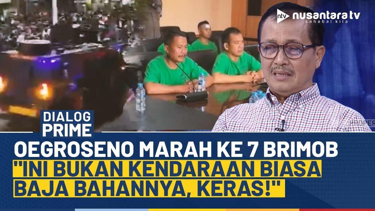 [FULL] Oegroseno Kecam Keras Brimob Lindas Ojol: Mobil Itu Bukan Kendaraan Biasa, dari Baja, Keras!