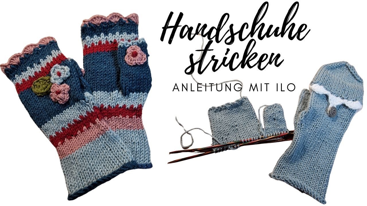 Handschuhe/ Stulpen stricken mit Anleitung I So gehts  - Häkeln und stricken