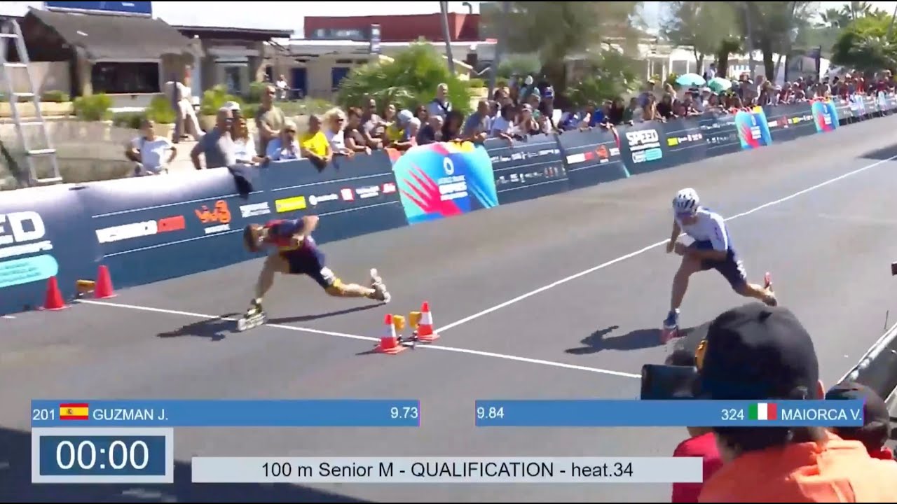 Inline Speed Skating | 100m Senior Men Qualification Race | World Skate Games 2024