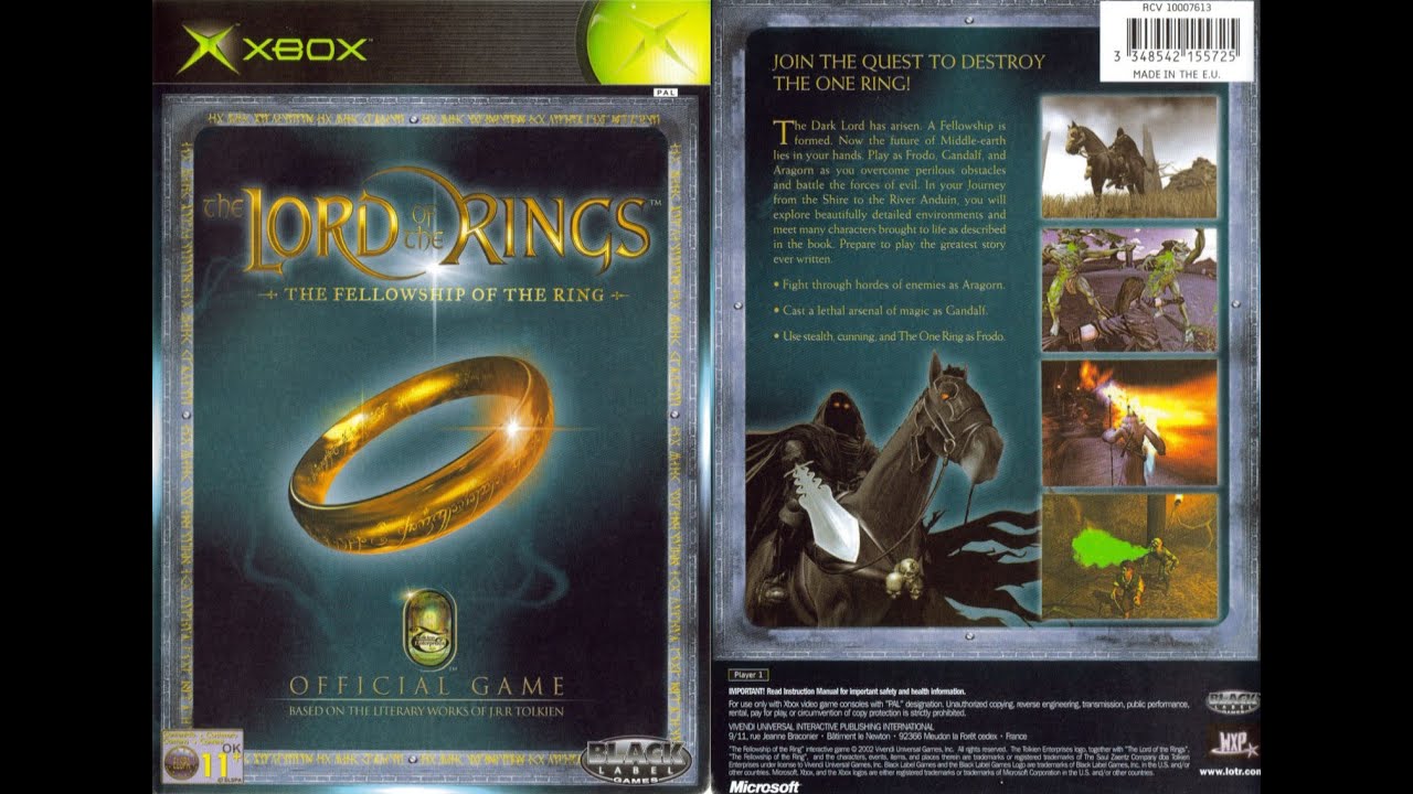 Lord of the Rings: Fellowship of the Ring | Xbox | 4K | Longplay Full Game Walkthrough No Commentary