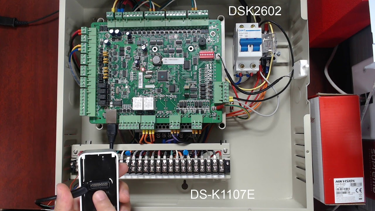 Hikvision -Conexión de lector esclavo DSK1107E con panel DSK2602