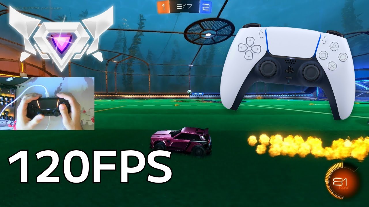 PS5 Controller ASMR 😴 Rocket League Ranked🏆 Satisfying 120 FPS 4K
