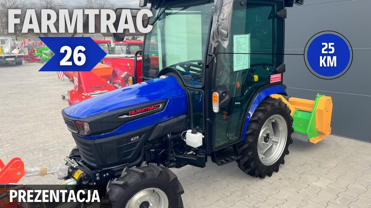 FARMTRAC 26 - mały, zwinny, wielofunkcyjny | Prezentacja / test ciągnika
