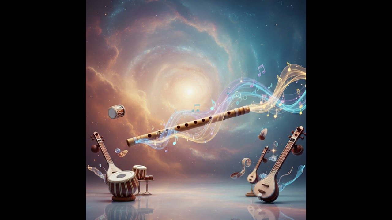 🎼 Divine Bansuri Instrumental | Peaceful Flute Music 3D Visuals #mindrelaxing #bansuri #pice 