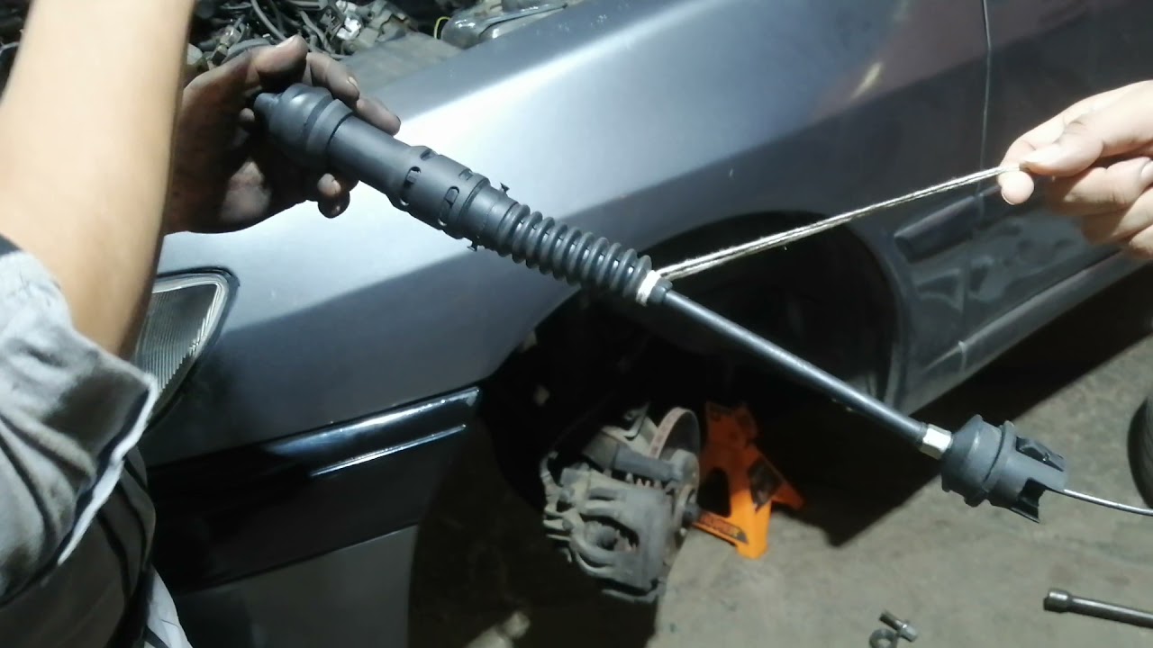 Como comprimir cable de embrague de peugeot 306 del 1995
