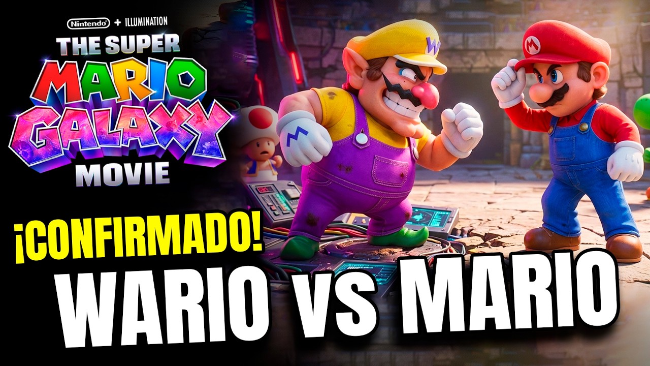 😱 ¡SE FILTRÓ TODO! WARIO vs MARIO y LUIGI en Super Mario Galaxy La Película