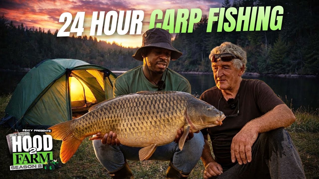 24 HOURS Carp Fishing Overnight&hellip;Will I Finally Catch One? - Hood2Farm Ep7 S2 #carpfishing #farmlife 