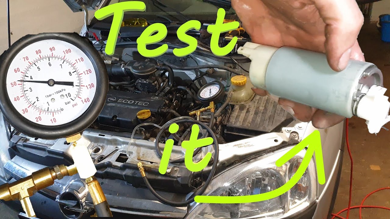 Opel Corsa C ( 2000 - 2006 ) Fuel Pump -TEST Before removal and Replacement