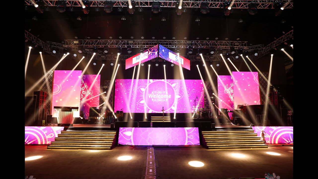 Annual Event - employee meet - event setup - grand stage - light - sound - Shaan - Artist - singer