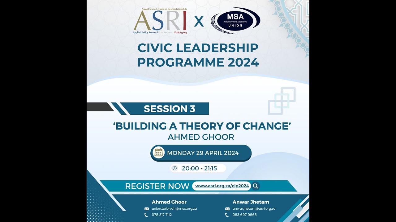 Building a Theory of Change | ASRI-MSA Civic Leadership Program