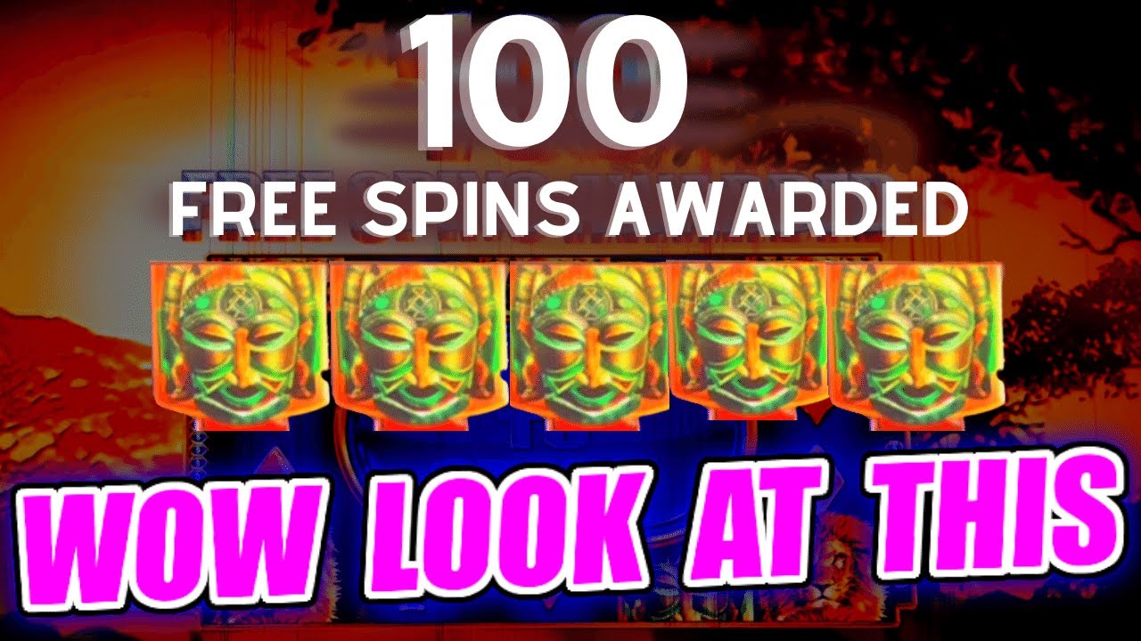 OMG 100 FREE SPINS ** King of AFRICA WMS slot machine
