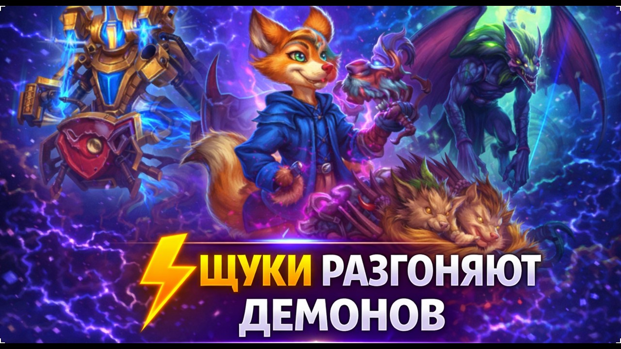 ⚡ ЩУКИ РАЗГОНЯЮТ ДЕМОНОВ | Hearthstone Поля Сражений
