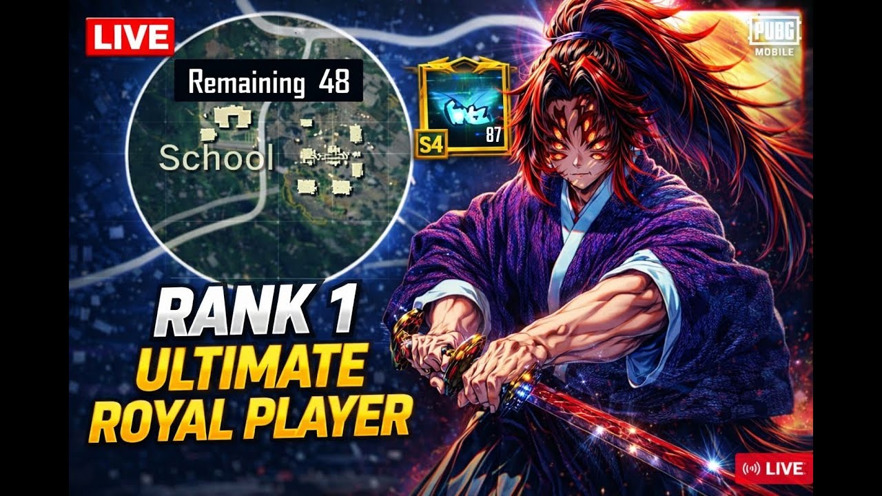 RANK 1 ULTIMATE ROYAL PLAYER    || STREAM [ 562 ] || HACKY GAMING ||