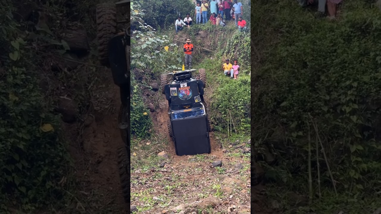 OOPS 😬 COORG OFFROAD CHALLENGE MAHINDRA JEEP 4X4 #4x4 #offroad #4x4jeep #jeep #mahindra #suv