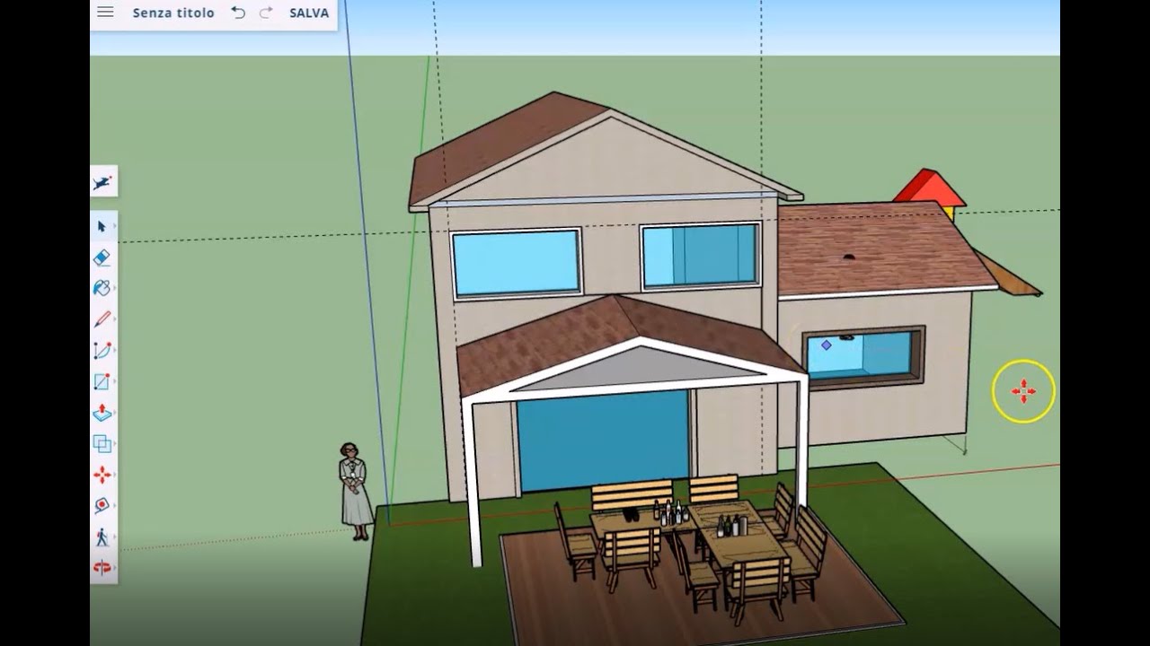 Realizziamo una casa con Sketchup for school - Parte 2 di 2