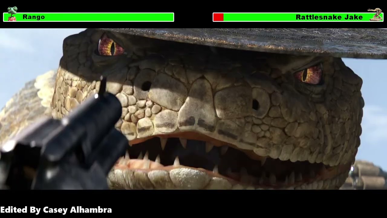 Rango (2011) Final Battle with healthbars
