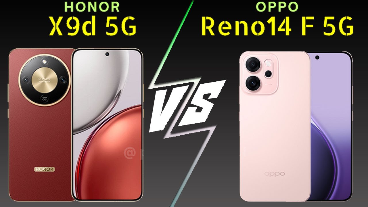 Honor X9d vs Oppo Reno14 F 5G #phonecomparison