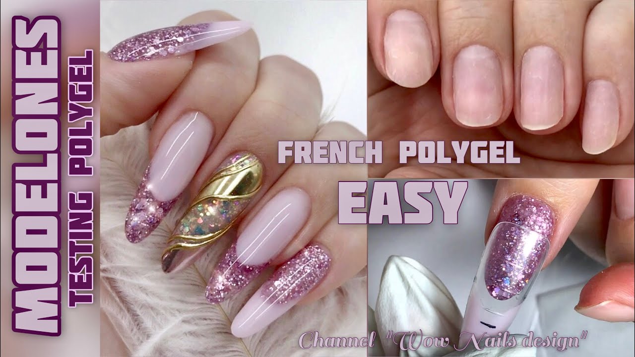 POLYGEL NAILS | Наращивание на Верхние формы | Френч полигелем