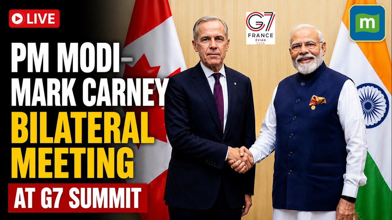 🔴 WATCH LIVE: PM Modi&ndash;Mark Carney Bilateral Meeting at G7 Summit | India-Canada Relations