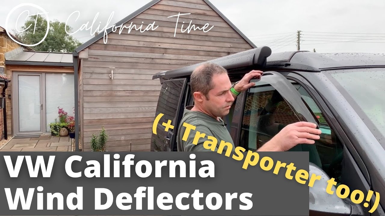 Установка оригинальных ветровых дефлекторов VW California / Transporter!
