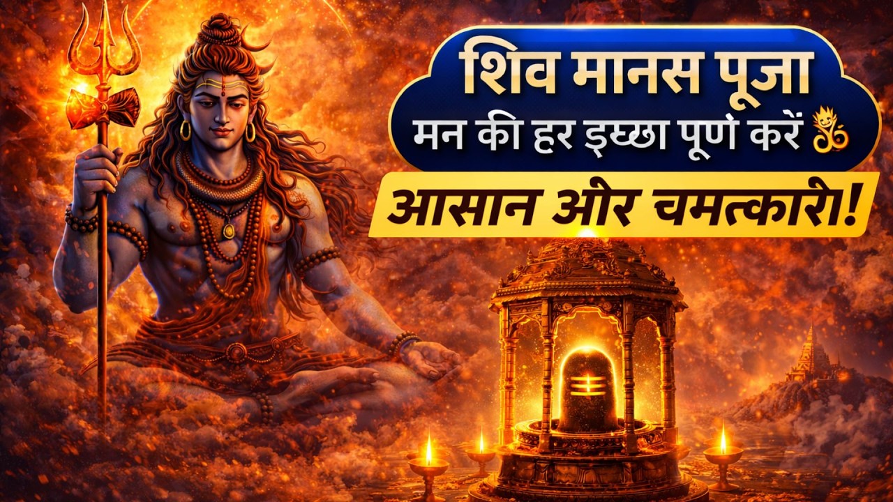 💥 मन की हर इच्छा पूर्ण करने वाली शिव मानस पूजा 🔱