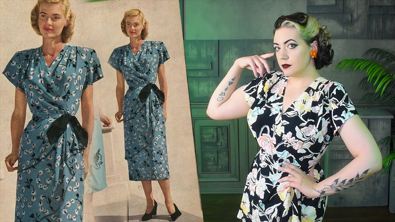 Finally Making the Dress From 1948 // Rayon Crepe 1940's Dress