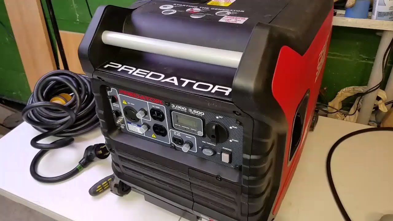 Harbor Freight Predator 3500 30 amp plug modification