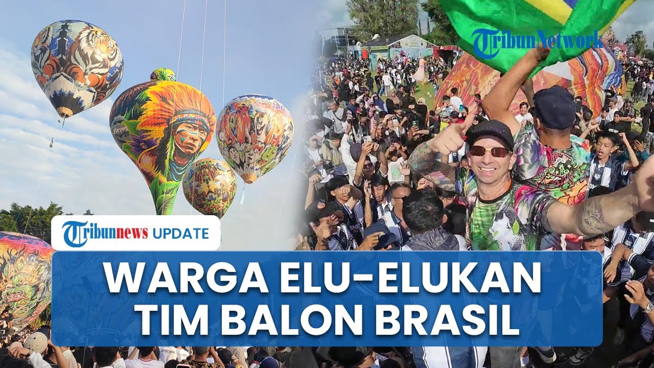 Meriahkan Puncak Festival Balon Wonosobo 2025, Tim Brasil dan Kolombia Dielu-elukan Warga Wonosobo
