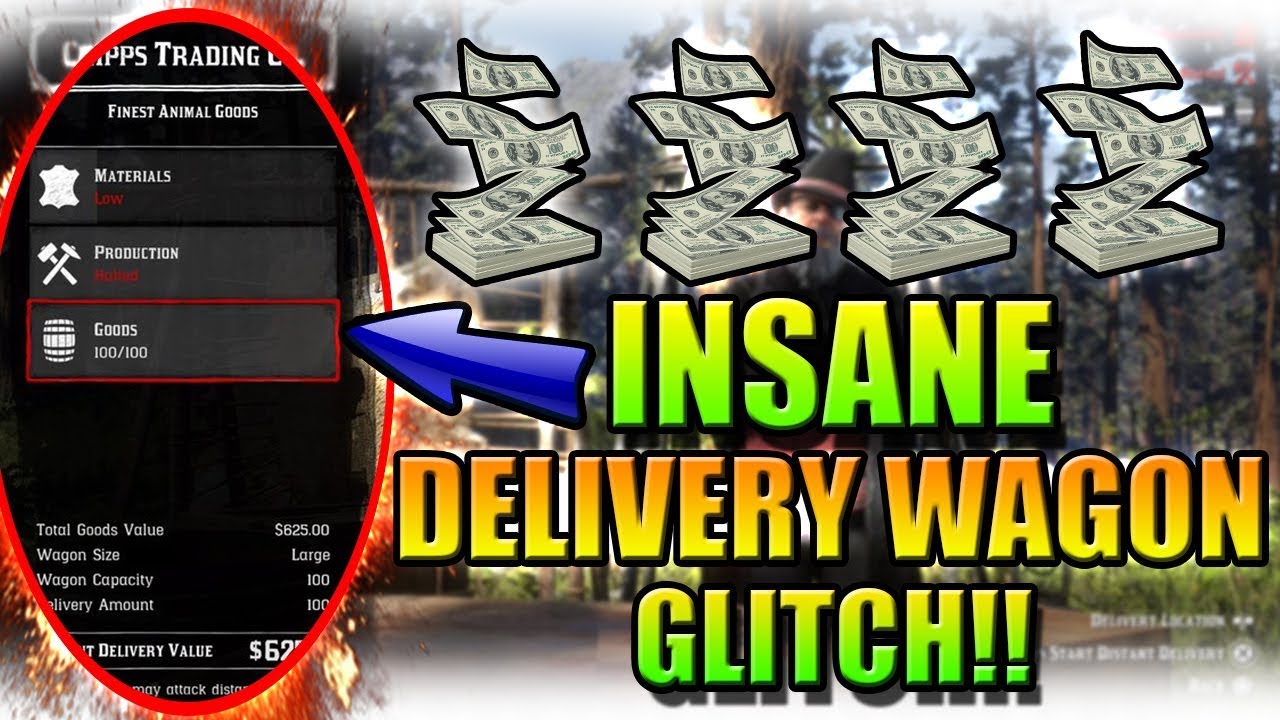 NEW CRAZY TRADER DELIVERY WAGON GLITCH ON RED DEAD REDEMPTION 2!!