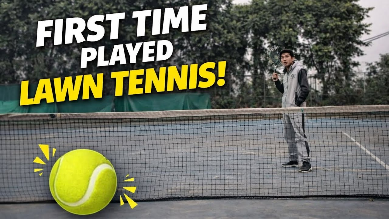 First time played lawn tennis 🎾🎾|