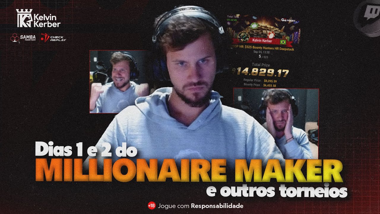Jogando o Millionaire Maker | Sexta-feira de ótimo grind | Kelvin Kerber Poker