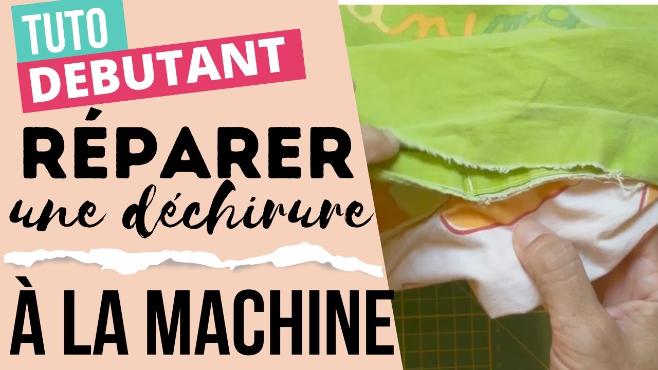 TUTO raccommodage : r&eacute;parer un tissu d&eacute;chir&eacute; (les 3 principes et un exemple).