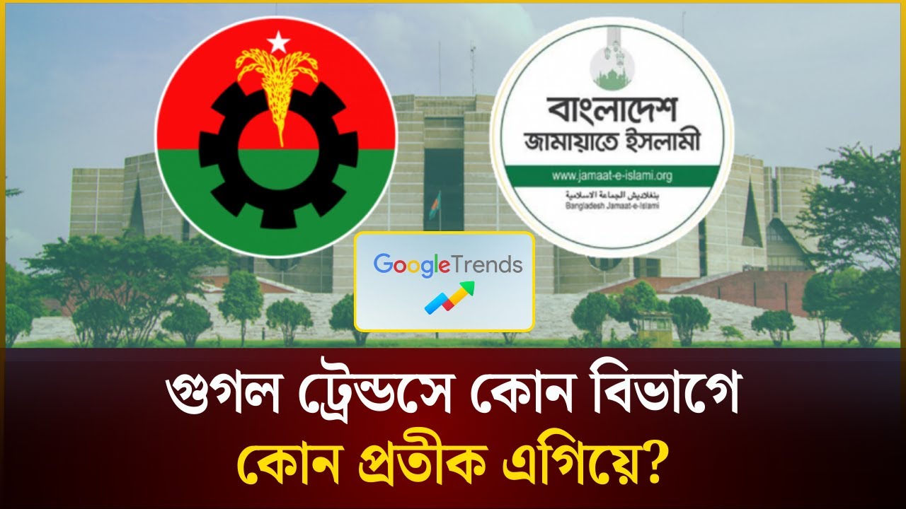 গুগল ট্রেন্ডসে কোন বিভাগে কোন প্রতীক এগিয়ে? | Election 2026 | The Daily Campus