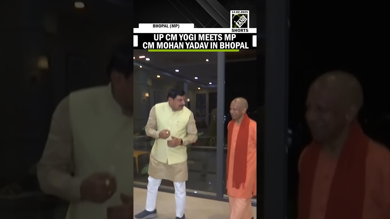 MP: UP CM Yogi meets MP CM Mohan Yadav in Bhopal; Receives felicitation