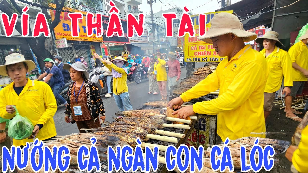 Phố Cá Lóc Nướng Sài Gòn Nhộn Nhịp Ngày Vía Thần Tài Trắng Đêm Nướng Cả Ngàn Con