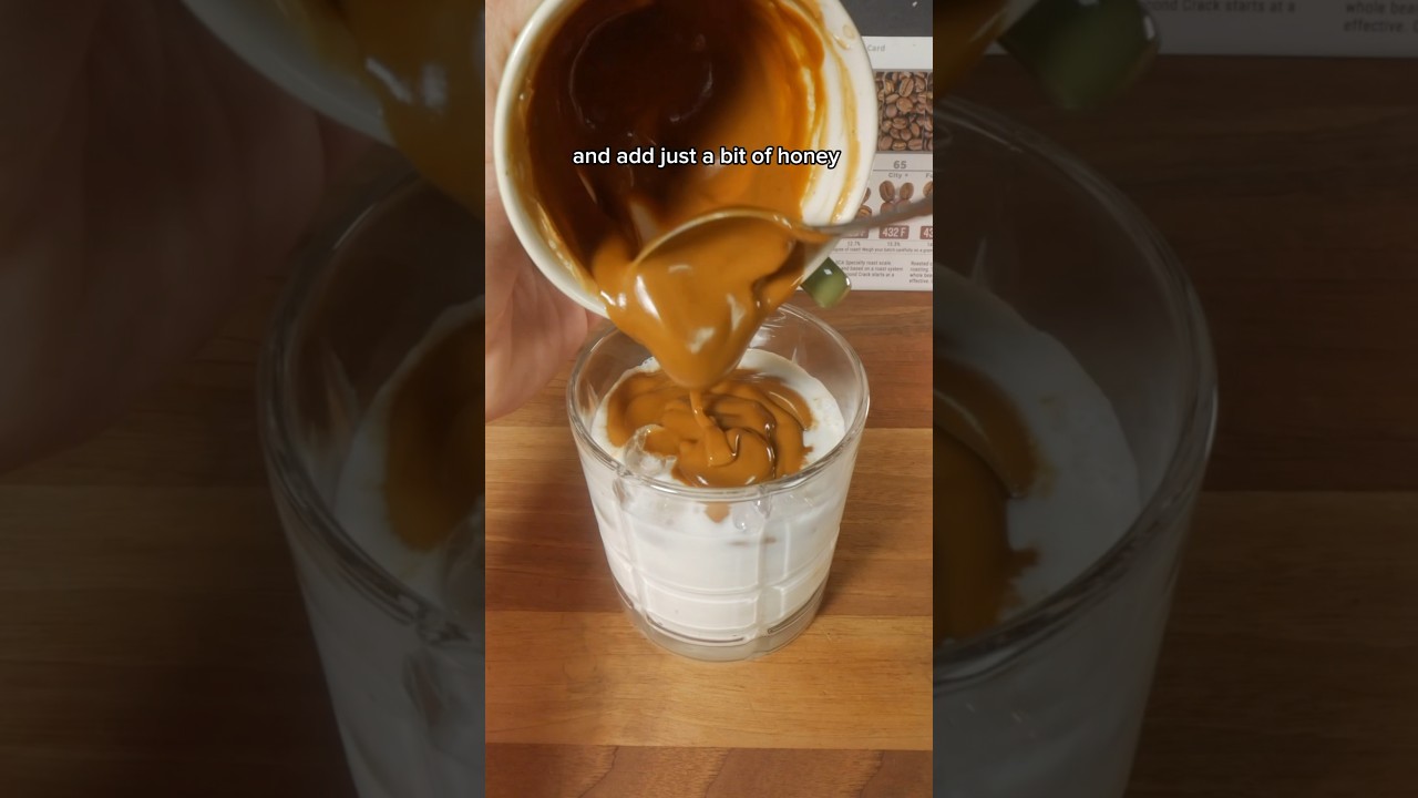 Peanut Butter Latte! 🥜☕️🧸😩#coffee #science #asmr