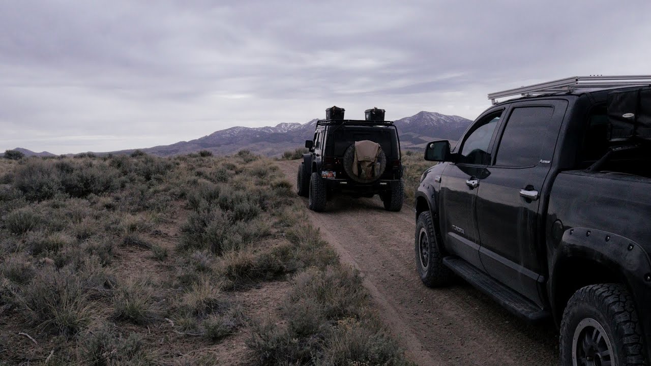 Jeep Wrangler & Toyota Tundra In Utah's West Desert