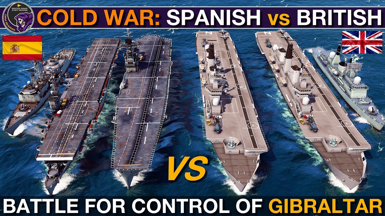 1980's Spanish Carrier Group vs British Carrier Group | Sea Power